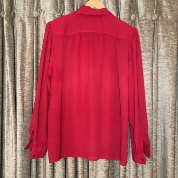 Vintage Summerfield Pink Button Down Blouse - Picture 8 of 10